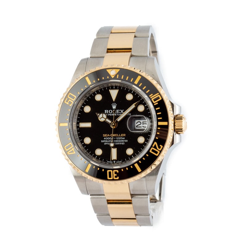 Rolex Two Tone Sea-Dweller 126603 Ceramic Bezel