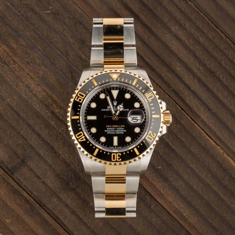 Rolex Two Tone Sea-Dweller 126603 Ceramic Bezel