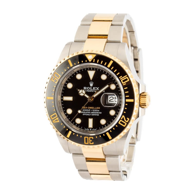 Rolex Two Tone Sea-Dweller 126603 Ceramic Bezel