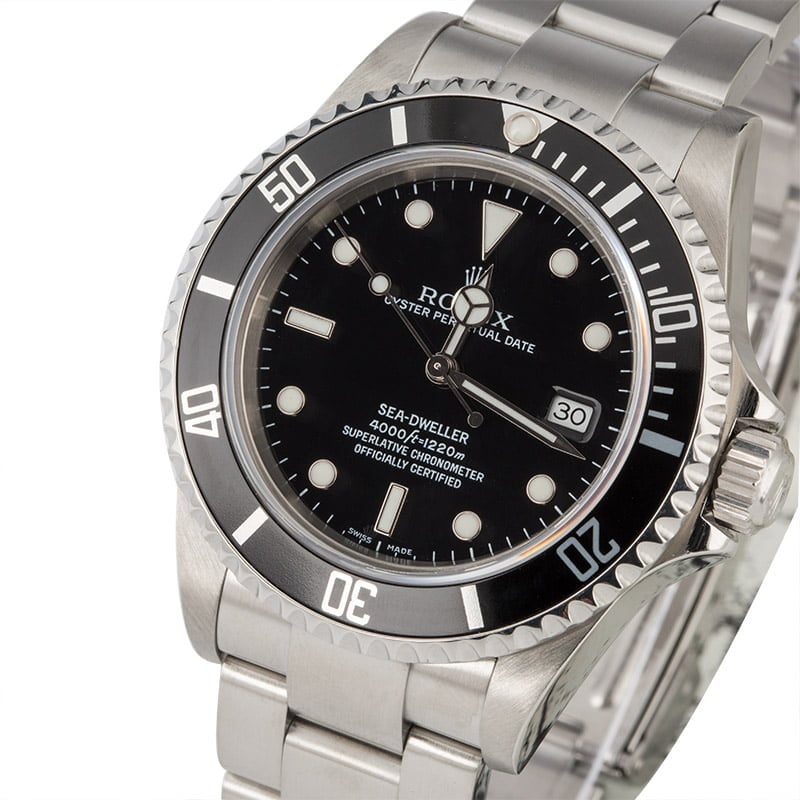 Used Rolex Sea-Dweller 16600 Steel Oyster