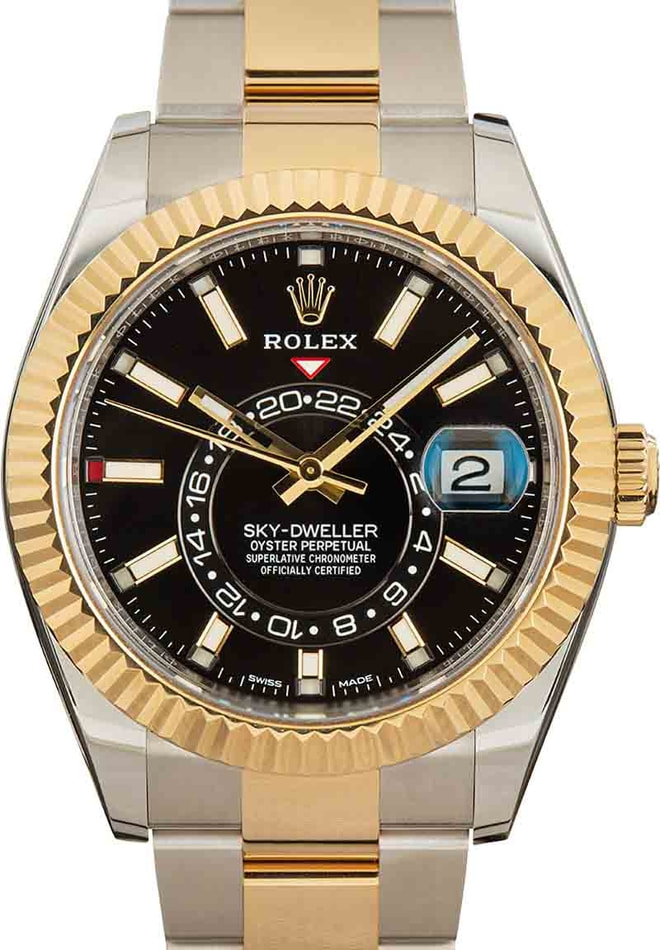 Rolex sky dweller 2024 two tone for sale