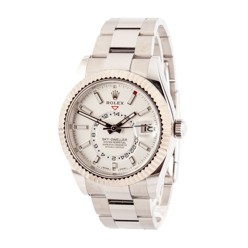 Rolex Sky-Dweller 326934 Stainless Steel and White Gold