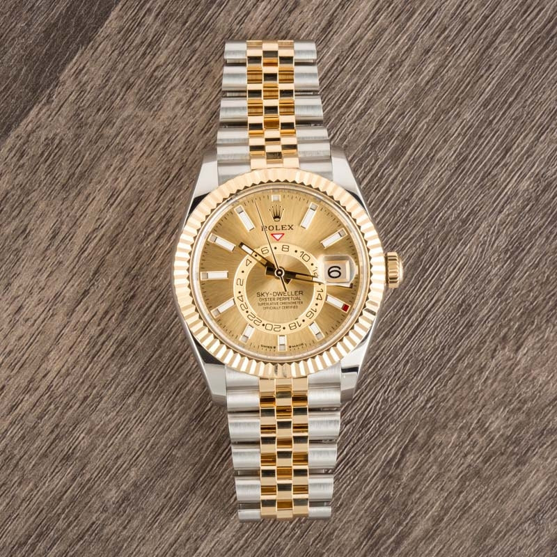 Rolex Sky-Dweller 336933 Stainless Steel & 18k Yellow Gold