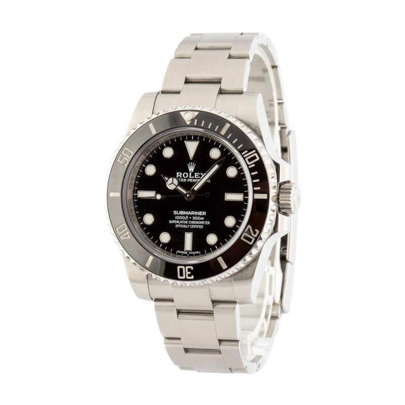 Men's Rolex Submariner 114060 Ceramic Bezel