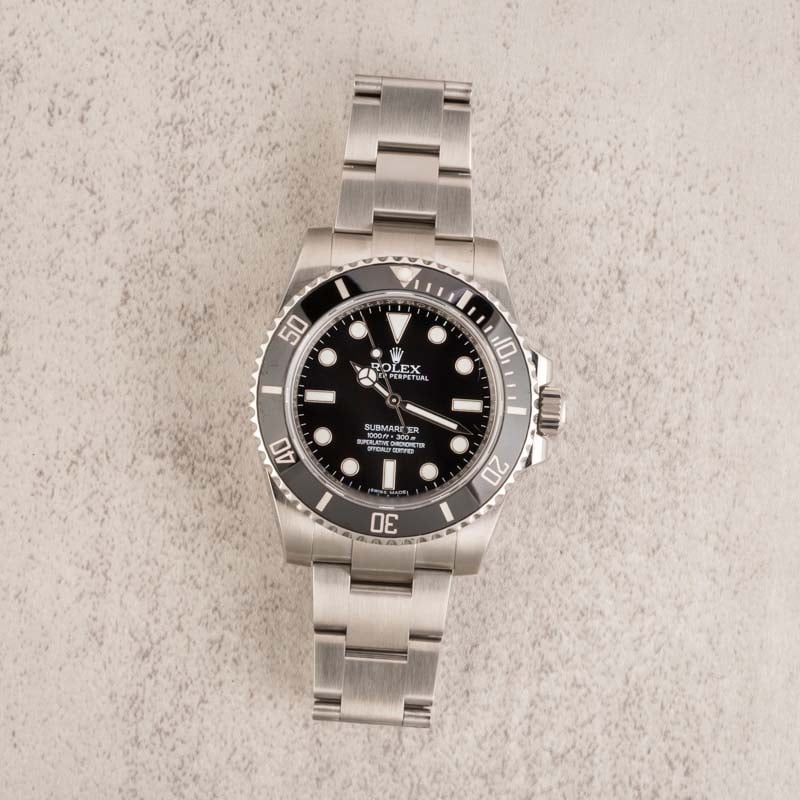 Buy Used Rolex Submariner 114060 | Bob's Watches - Sku: 155997