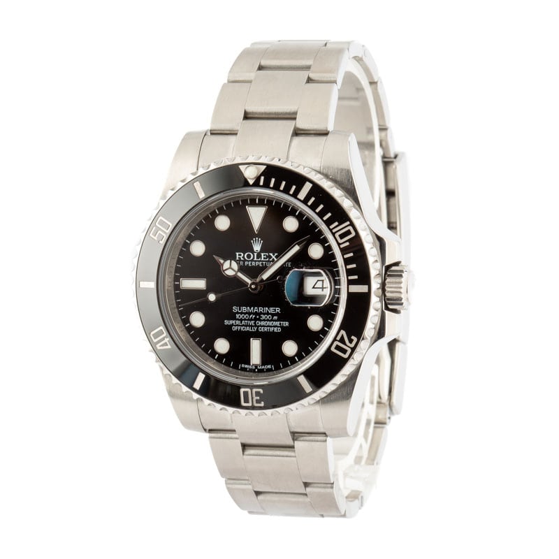 Used Rolex Submariner 116610 Black Dial