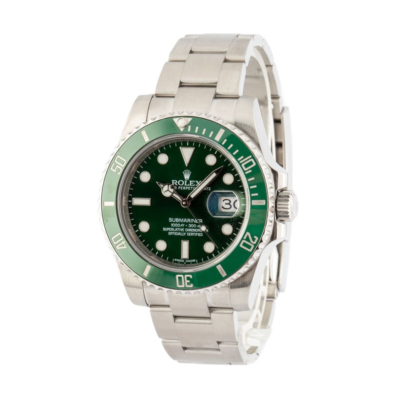 Pre-Owned Rolex Submariner 116610LV Green Hulk