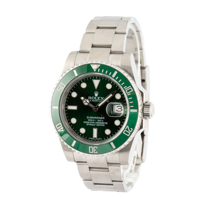 Pre-Owned Rolex Submariner 116610LV Green Hulk