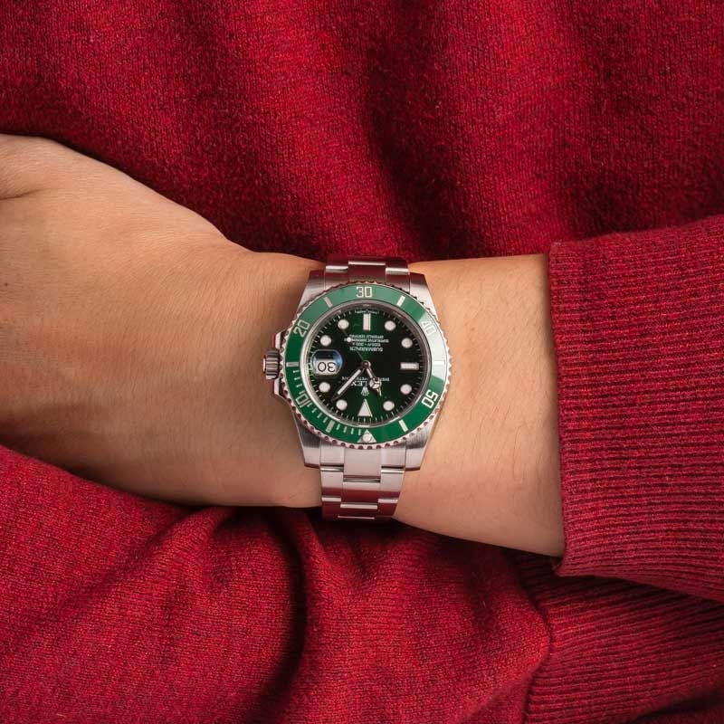 Pre-Owned Rolex Submariner 116610LV Green Hulk