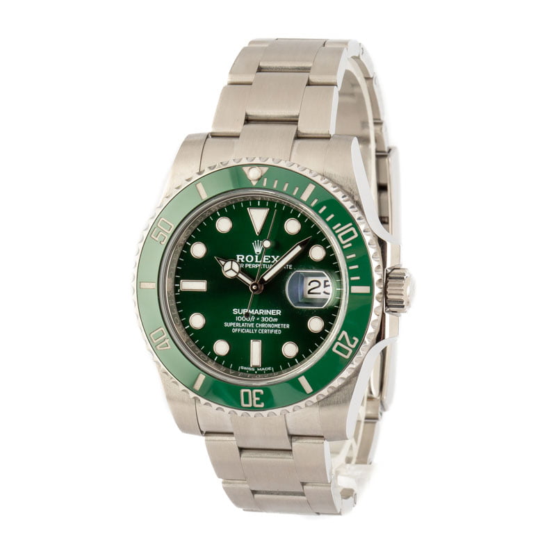 Rolex Submariner Date 40mm Green Bezel Men's Watch 116610-LV