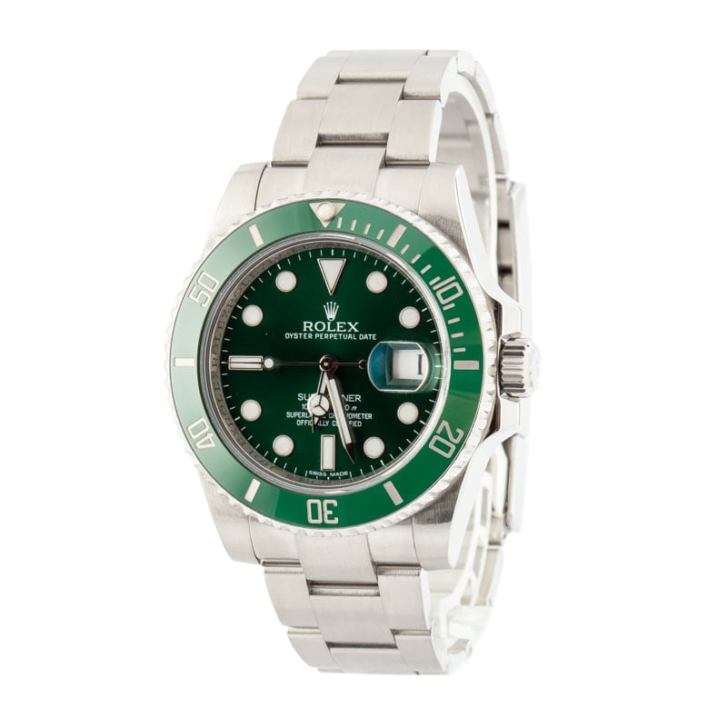 Pre Owned Rolex Submariner 116610LV Ceramic 'Hulk'