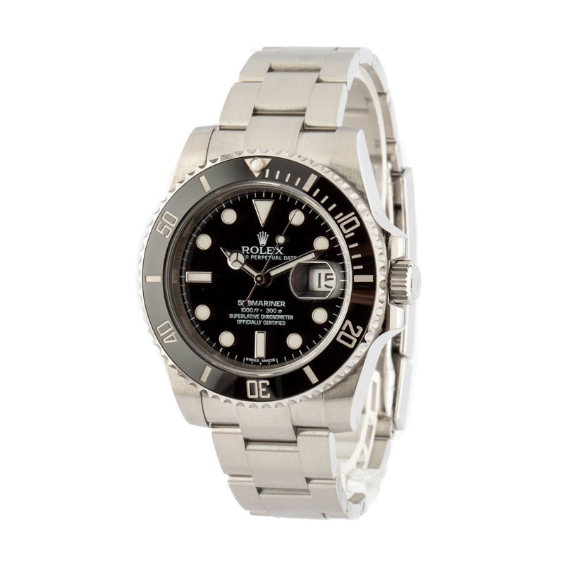 Used Rolex Submariner 116610 Black Dial