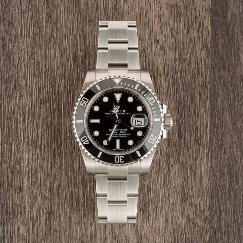 Used Rolex Submariner 116610 Black Dial