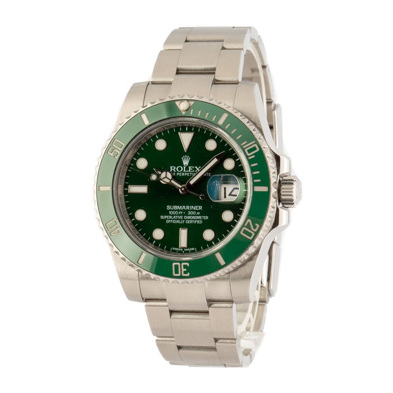 Pre-Owned Rolex Submariner 116610LV Green Hulk