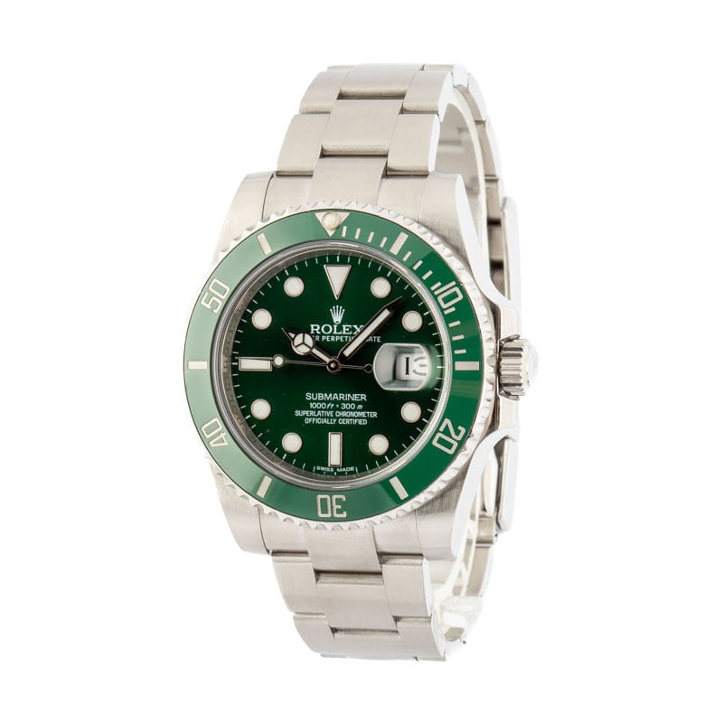 Pre Owned Rolex Submariner 116610LV Ceramic 'Hulk'