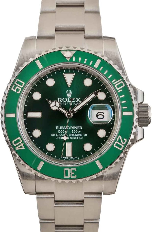 Let's simply LOOK at the Rolex Submariner Date green dial and bezel Hulk  116610LV 