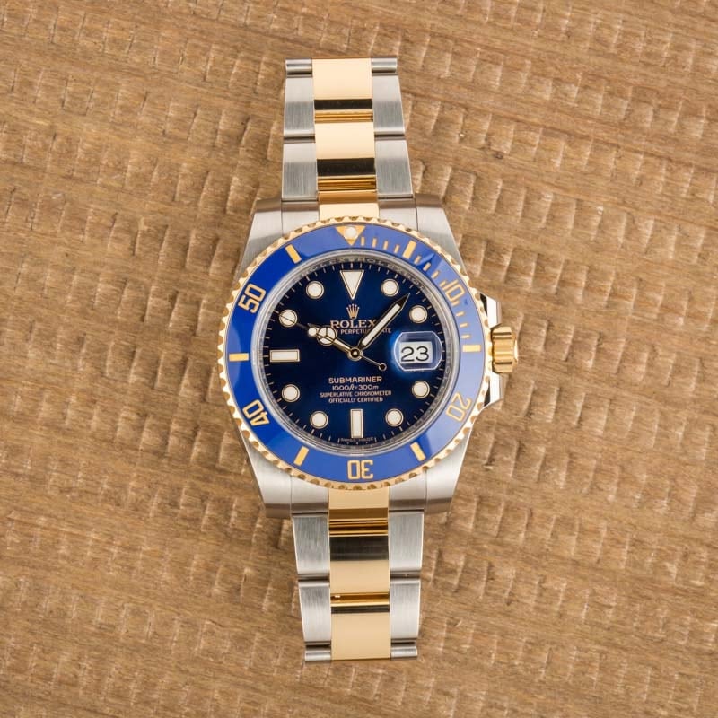 Rolex Ceramic Submariner 116613 Blue Bezel