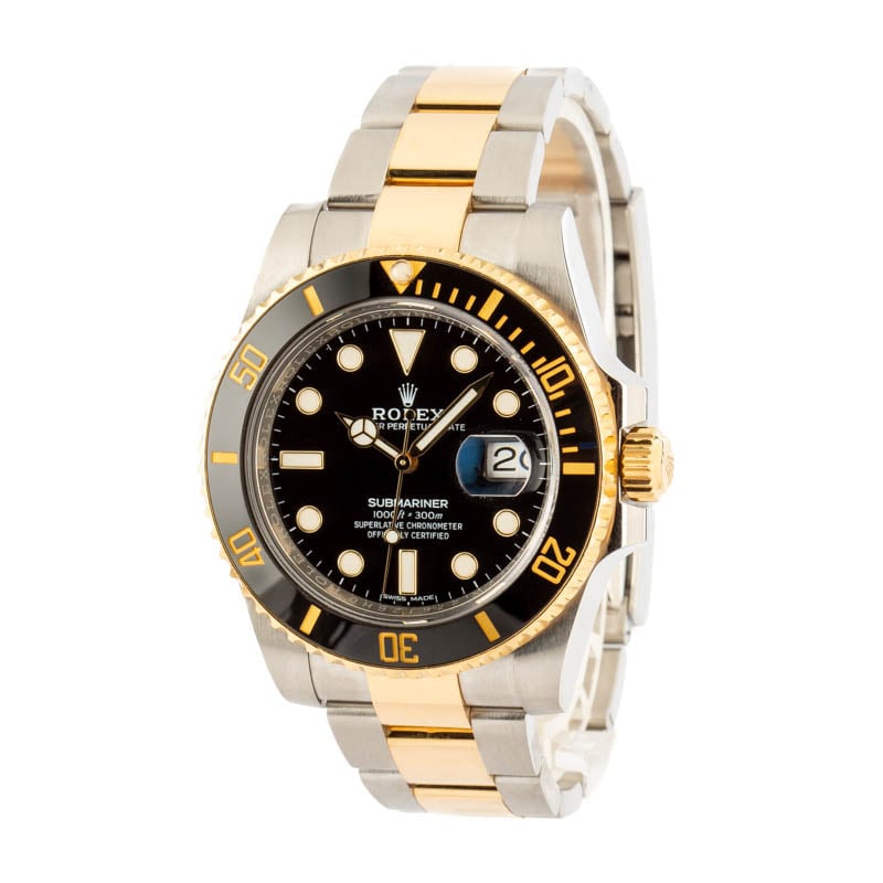 Men's Rolex Submariner 116613 Black Dial