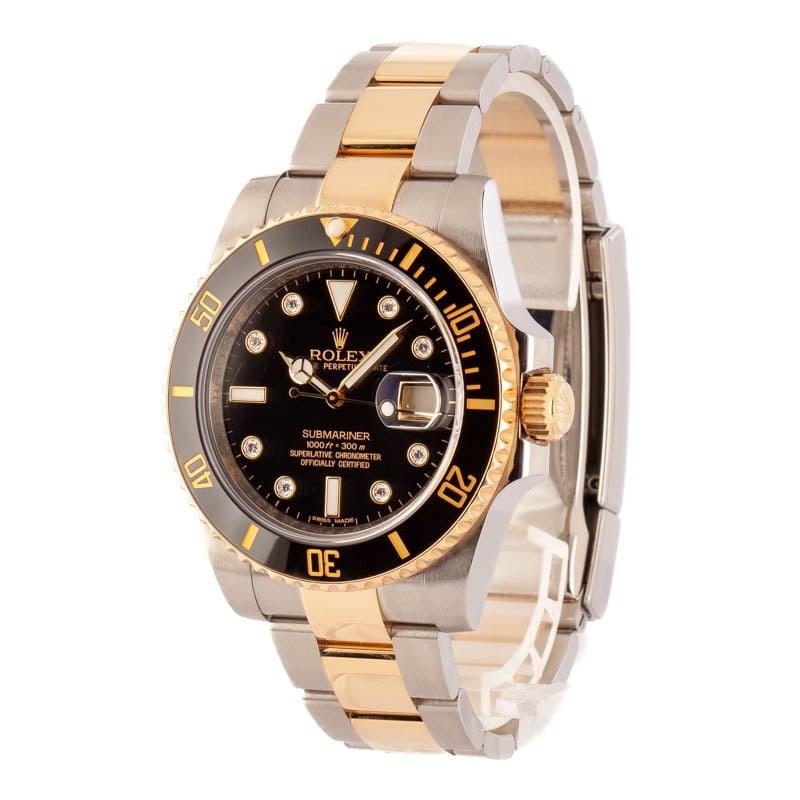 Rolex Submariner 116613 Diamond Dial