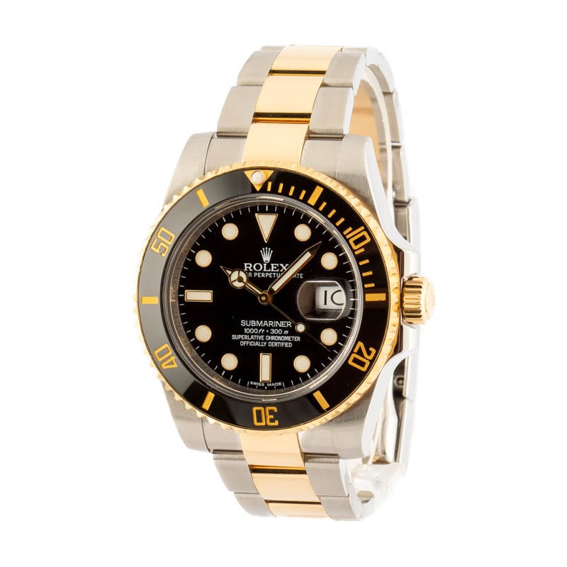 Men's Rolex Submariner 116613 Black Dial