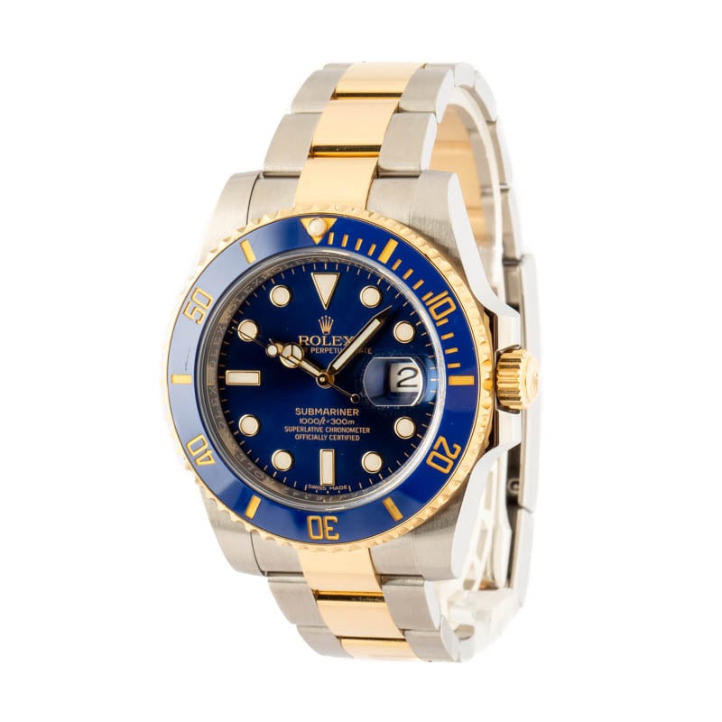 Rolex Ceramic Submariner 116613 Blue Bezel