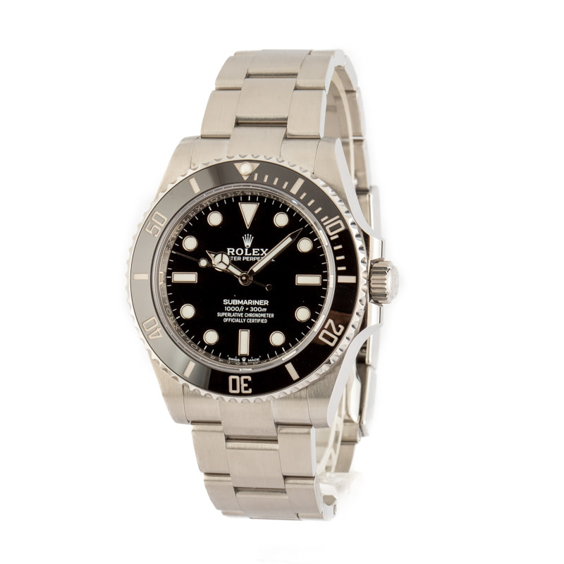 Buy Used Rolex Submariner 124060 Bob s Watches Sku 163117