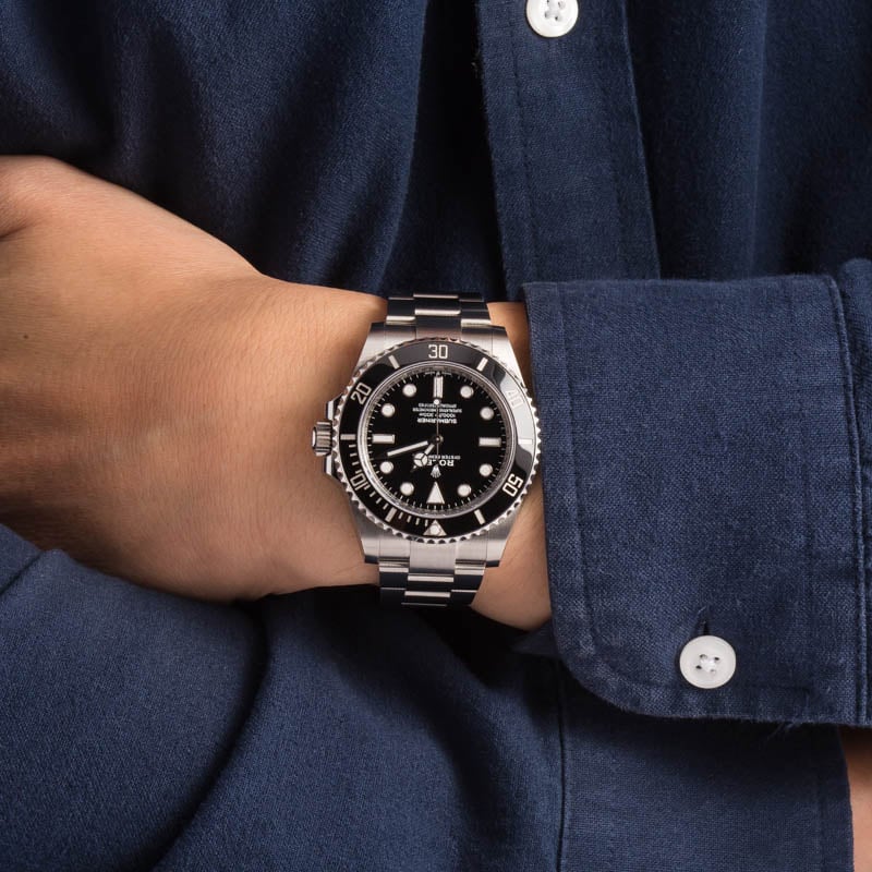 Rolex Submariner 124060 Black No Date Dial