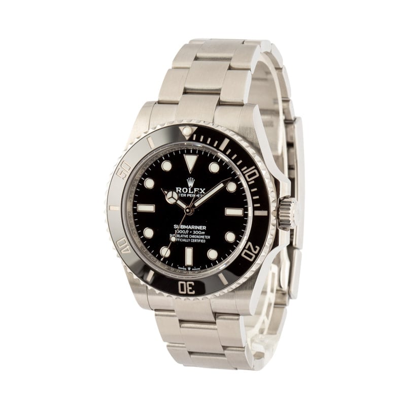 Rolex Submariner 124060 Black No Date Dial