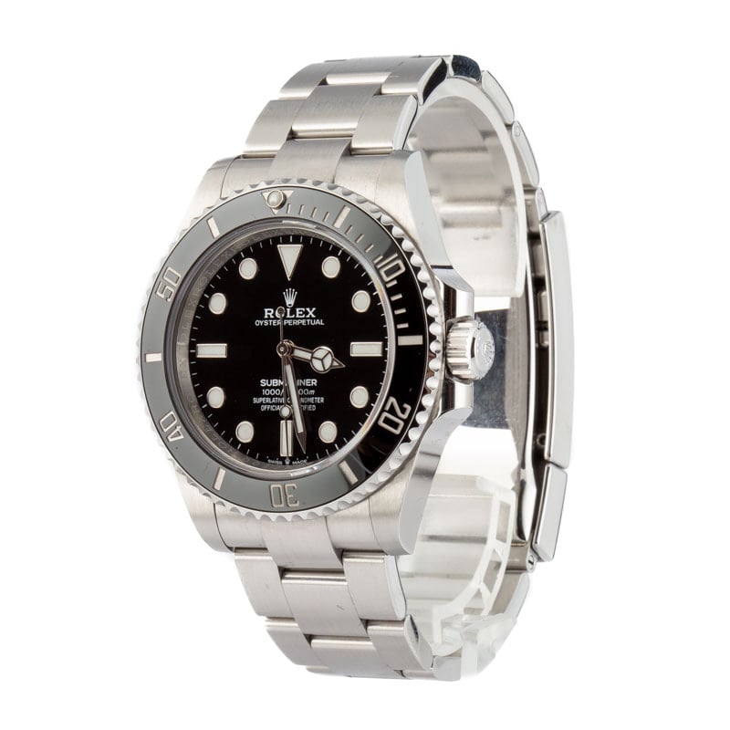 Rolex Submariner 124060 Black No Date Dial