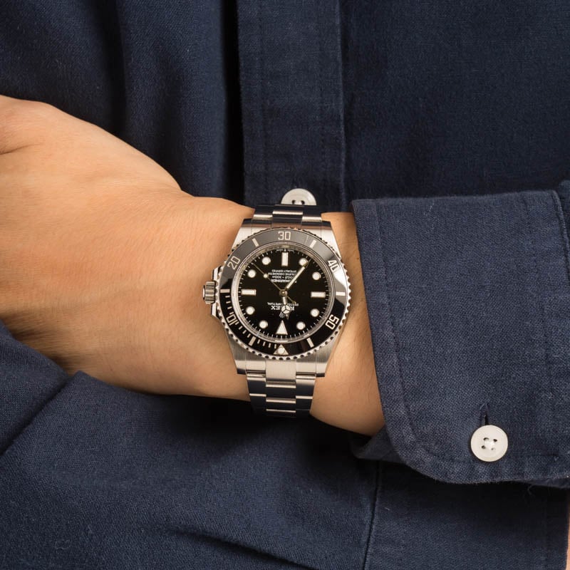 Rolex Submariner 124060 Black No Date Dial