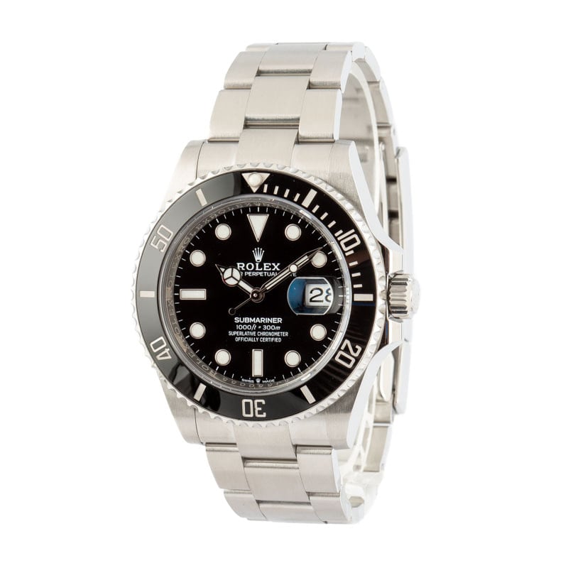 Mens Rolex Submariner 126610 Black Dial