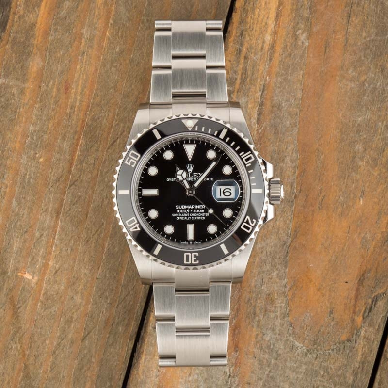 Rolex Submariner Date Black 126610 Stainless Steel Watch, Used, Mens | Bob's Watches