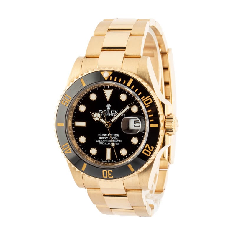 Rolex Submariner Yellow Gold 126618