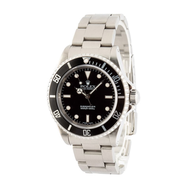 Mens Rolex Submariner 14060M No Date Dial