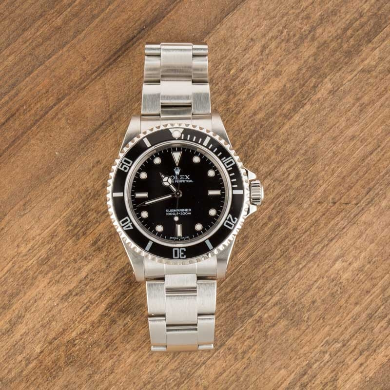 Mens Rolex Submariner 14060M No Date Dial