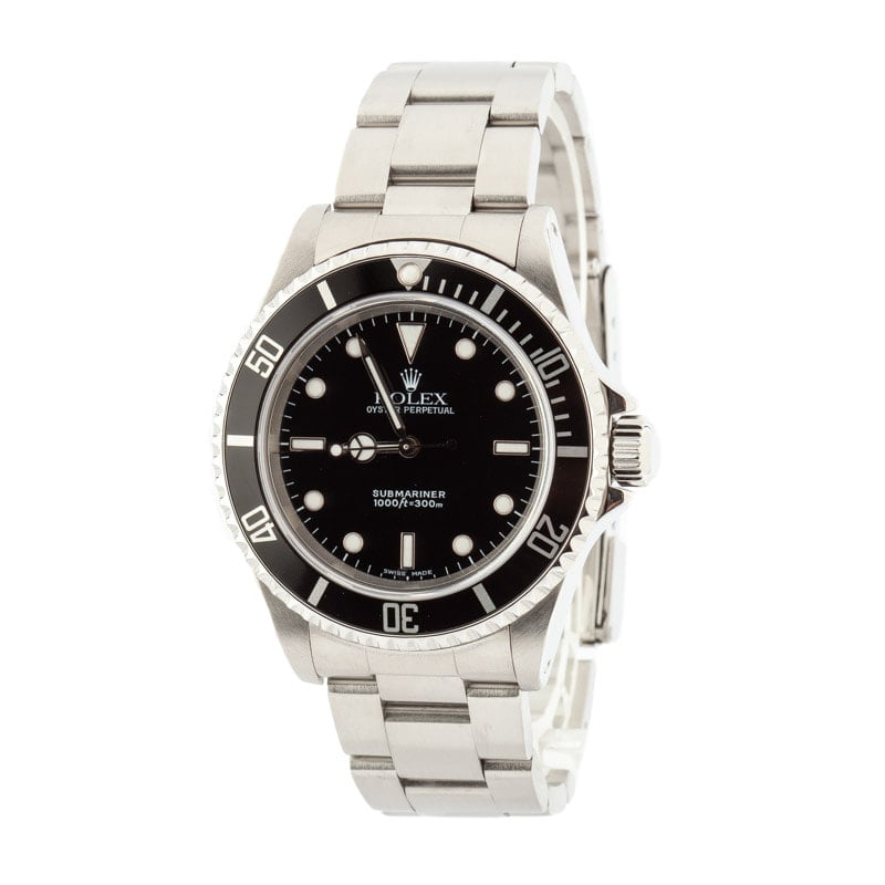 Mens Rolex Submariner 14060M No Date Dial