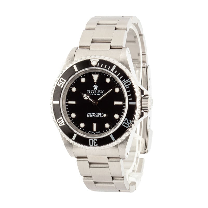 Rolex Submariner ref 14060 Black No Date Dial