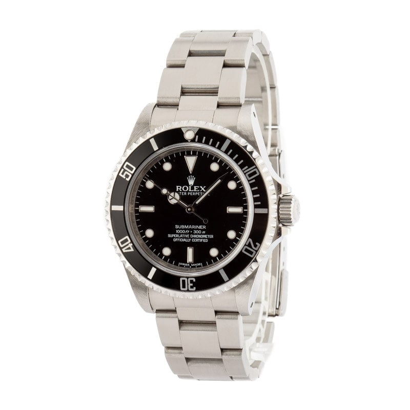 Mens Rolex Submariner 14060M No Date Dial