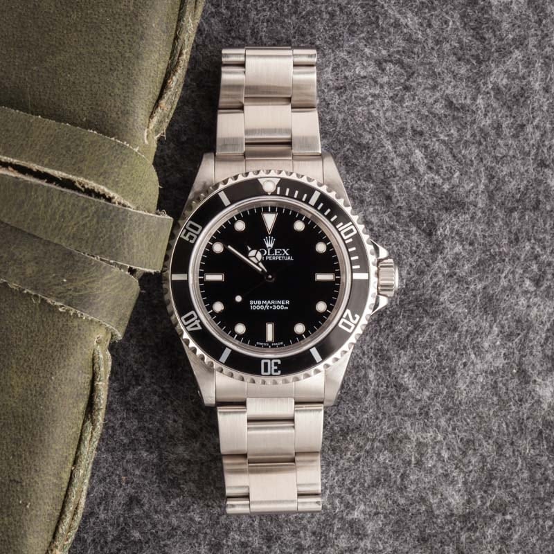 Rolex Submariner ref 14060 Black No Date Dial