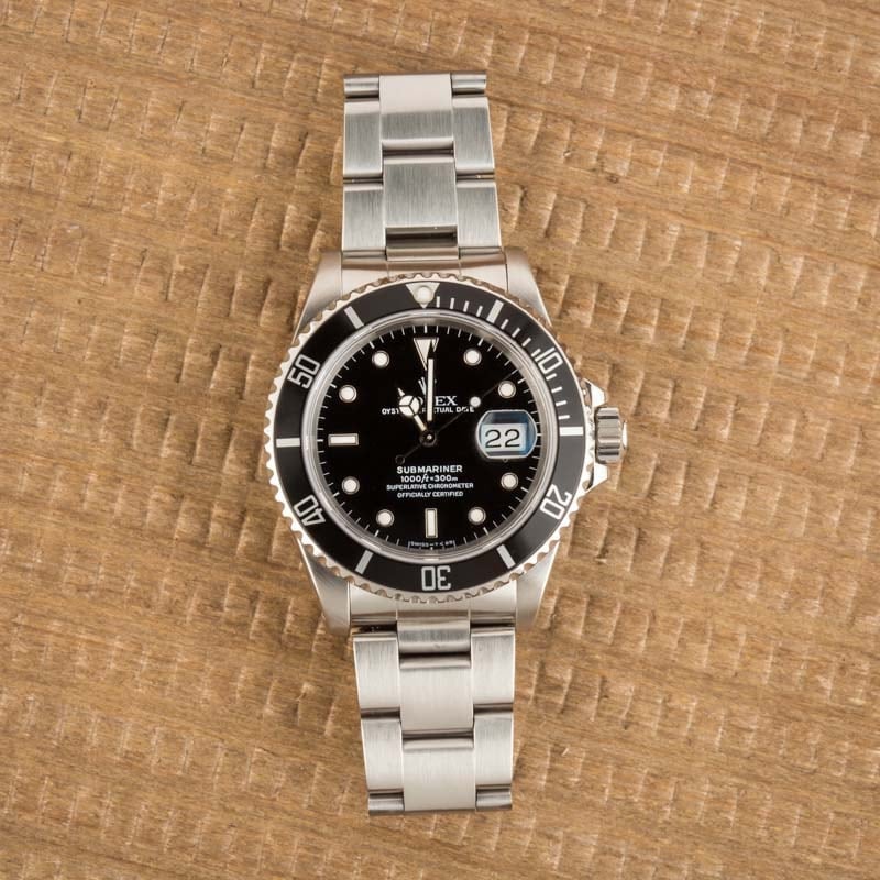 Submariner Rolex 16610 Black