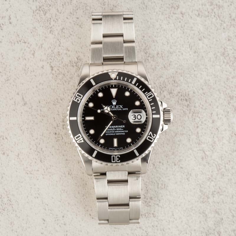 Rolex Submariner Black 16610