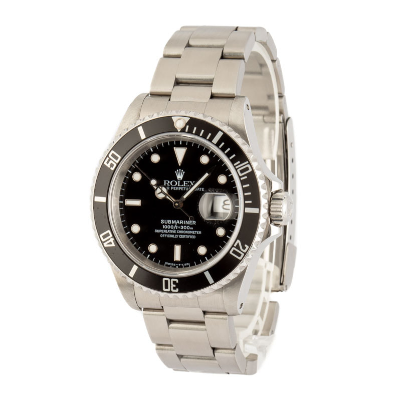 Rolex Submariner 16610 Date - 40mm Mens Watch - Black Dial - Box & Papers - 2008