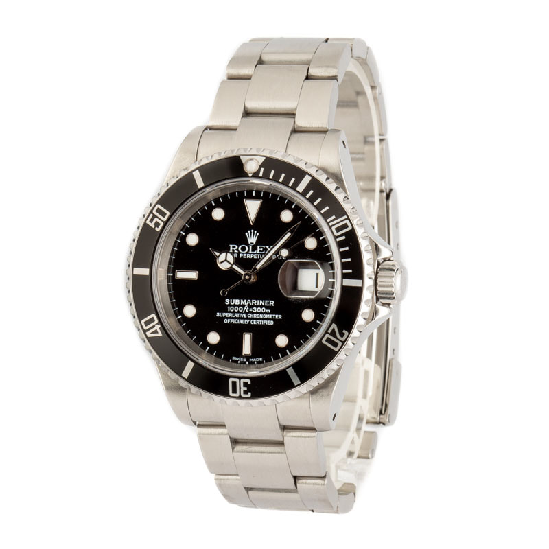 Men's Rolex Submariner 16610 Black