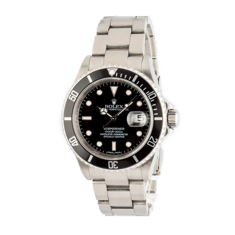 Buy Used Rolex Submariner 16610 Bob s Watches Sku 162812