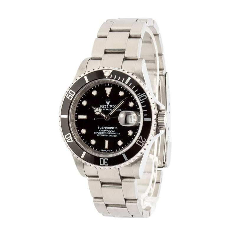 Black Rolex Submariner 16610T