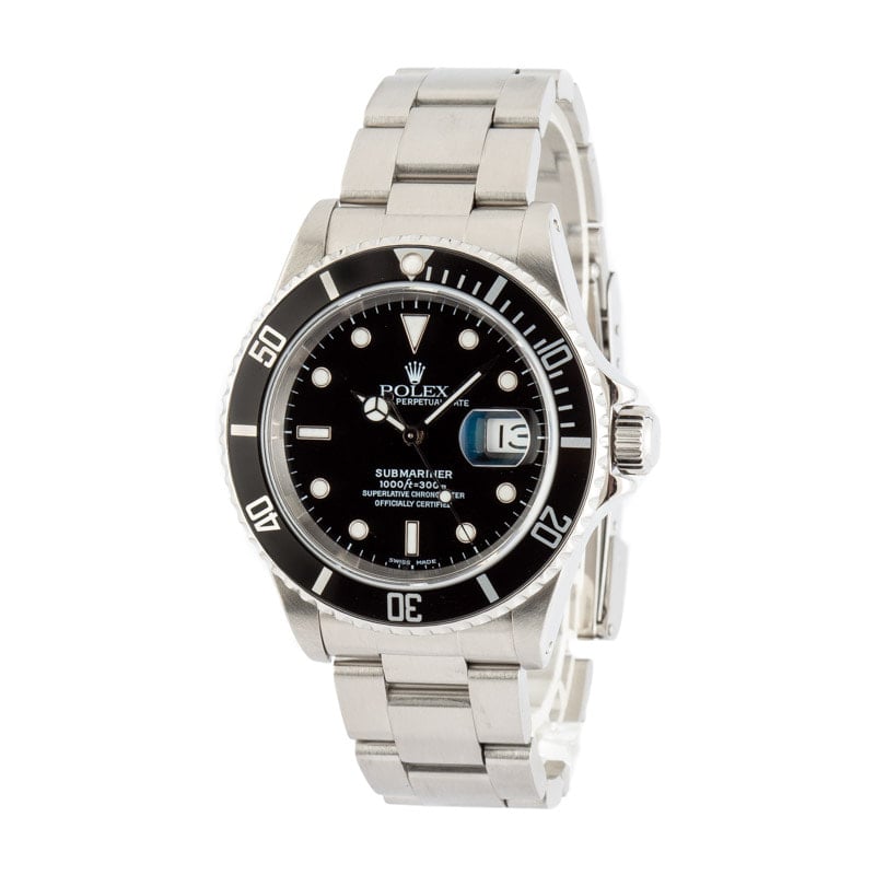 Rolex Submariner 16610 Black Dial