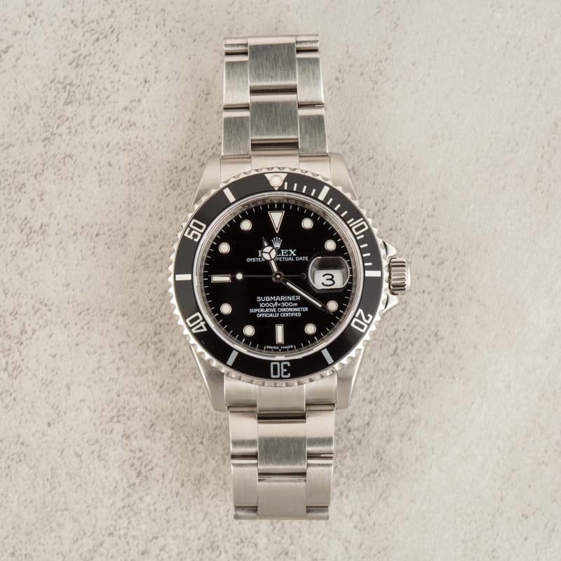 Rolex Submariner 16610T Black Bezel