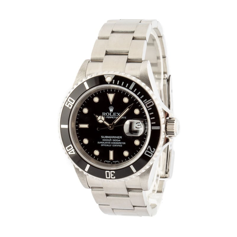 Rolex Submariner 16610T Black Bezel