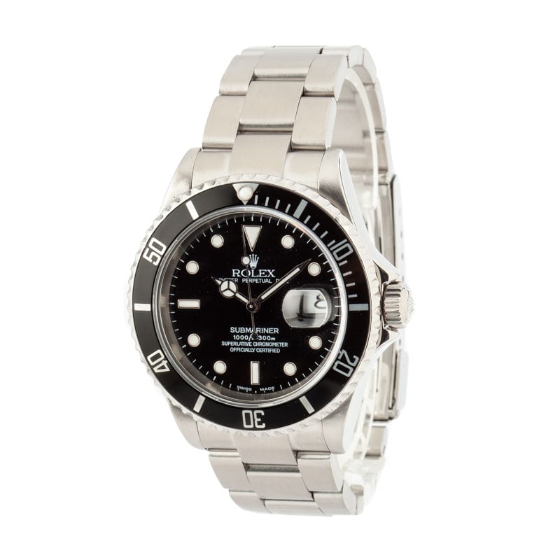 Rolex Submariner 16610 No Holes Case