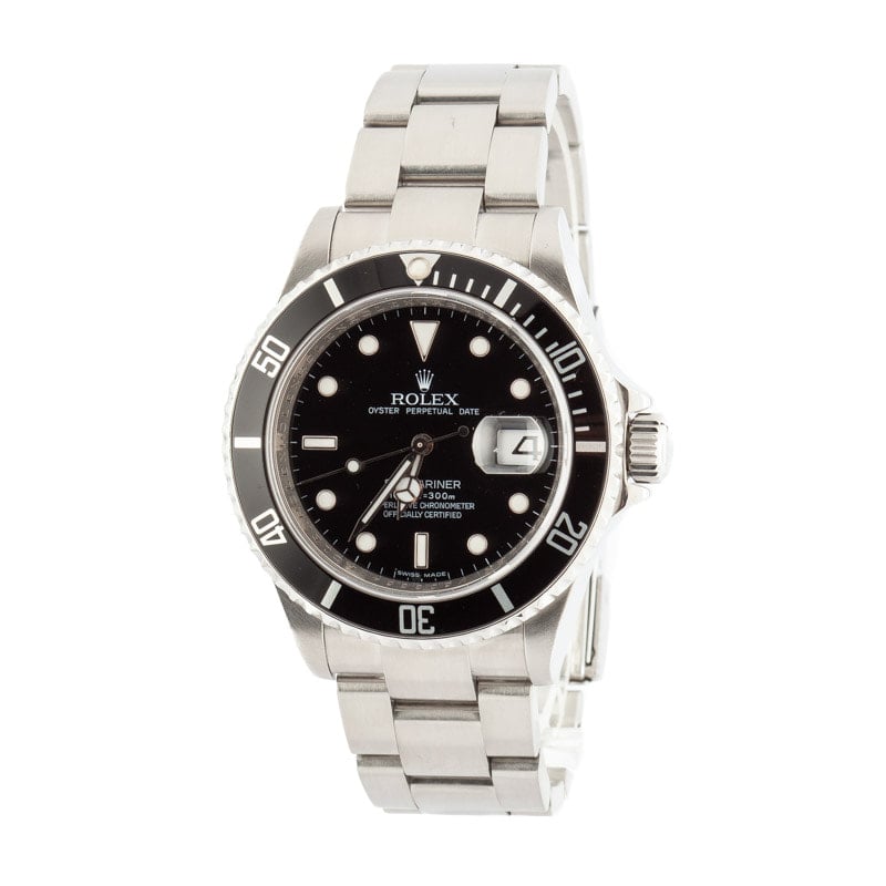 Rolex Submariner ref 16610 Black Dial